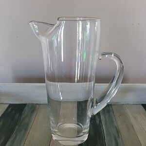 MCM Elegant Clear Glass Pitcher